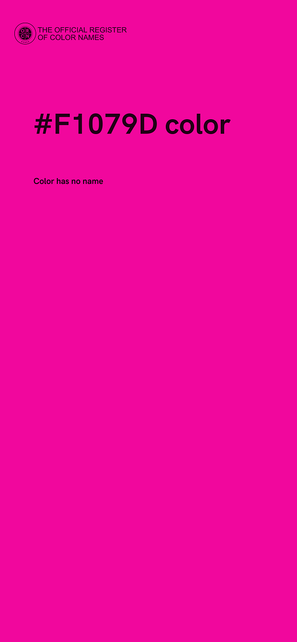 #F1079D color image