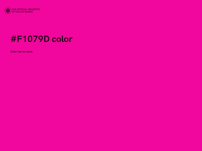 #F1079D color image