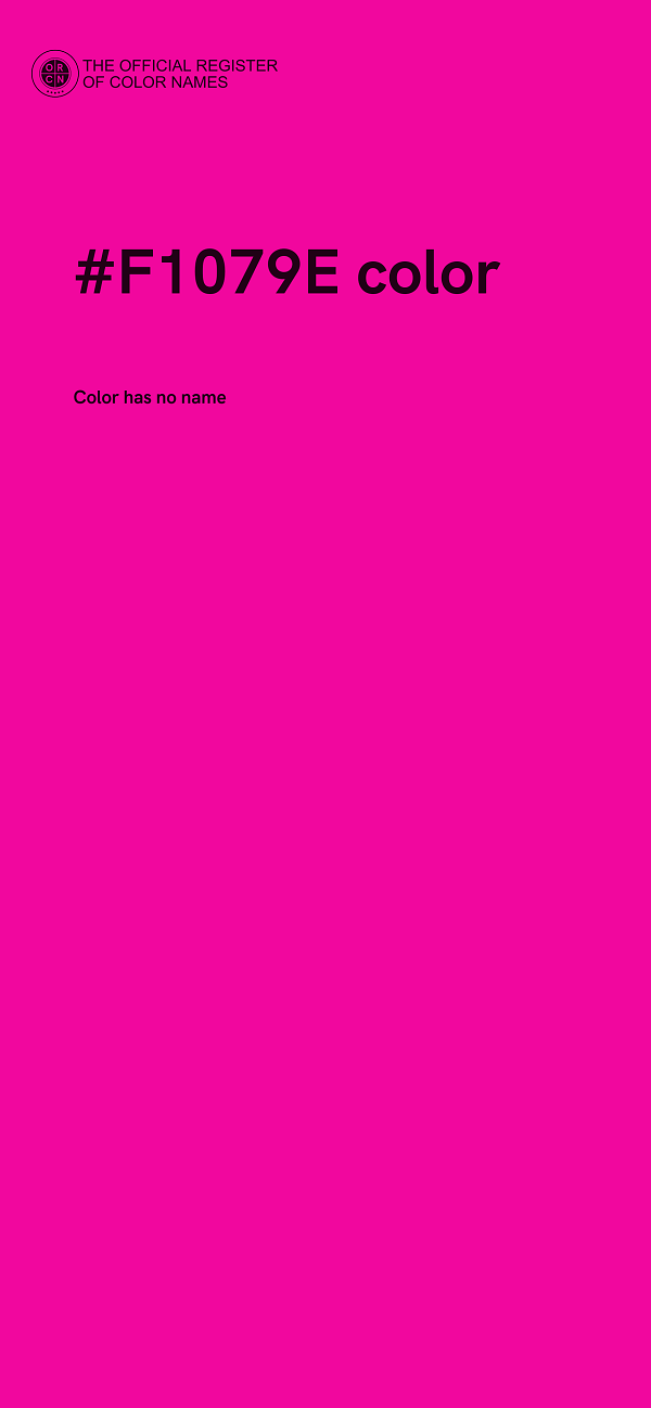 #F1079E color image