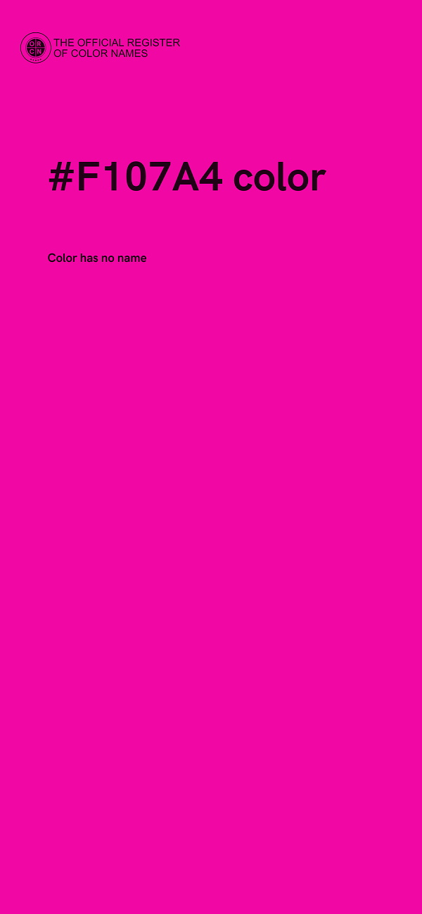 #F107A4 color image