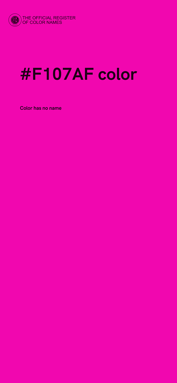 #F107AF color image