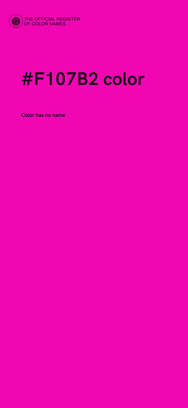 #F107B2 color image