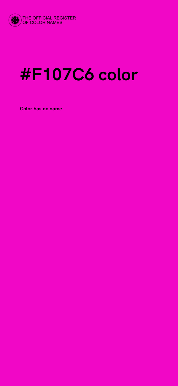#F107C6 color image