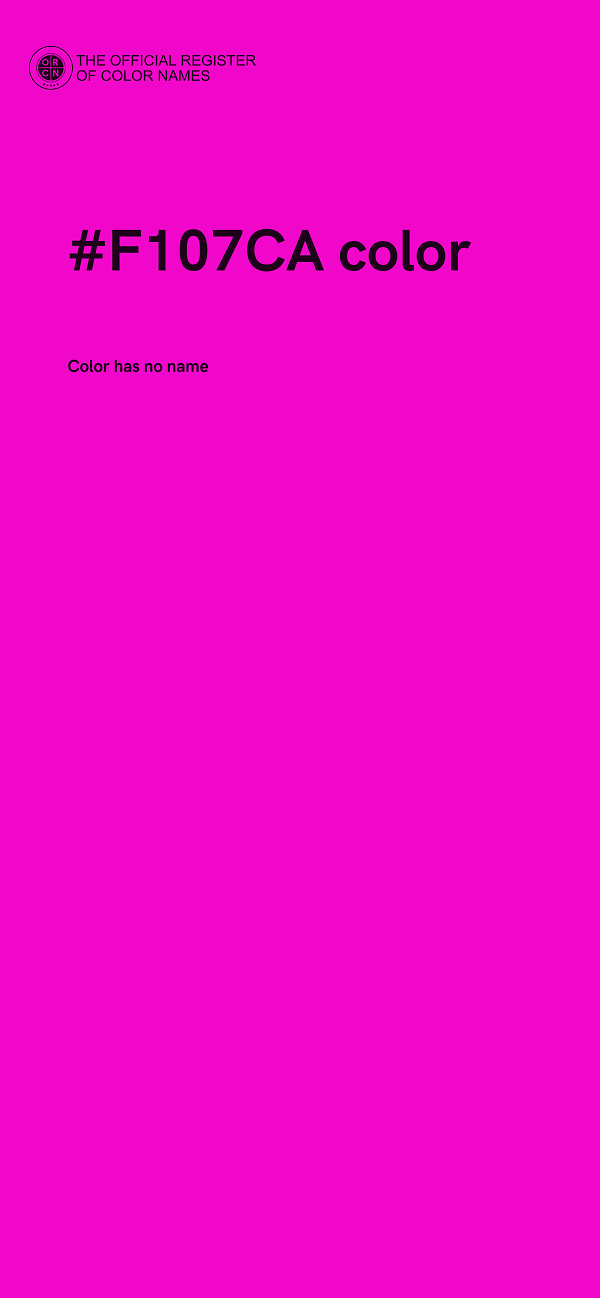 #F107CA color image