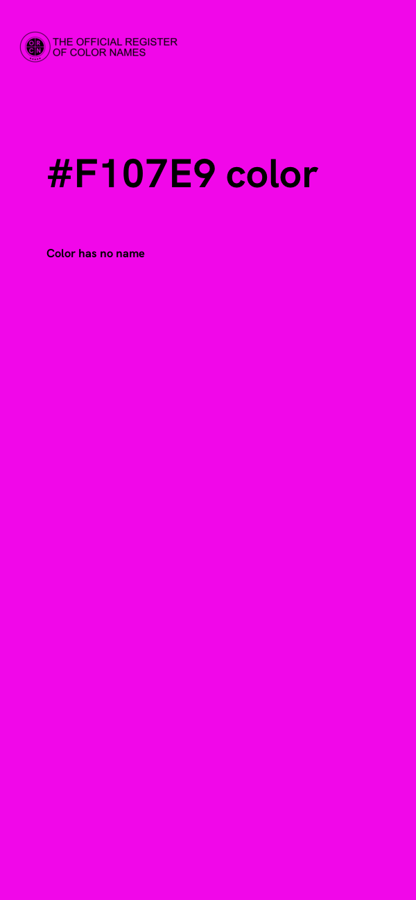 #F107E9 color image