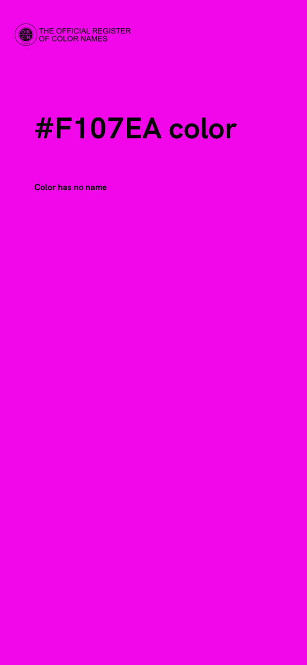 #F107EA color image