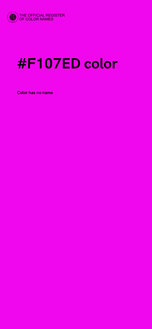 #F107ED color image