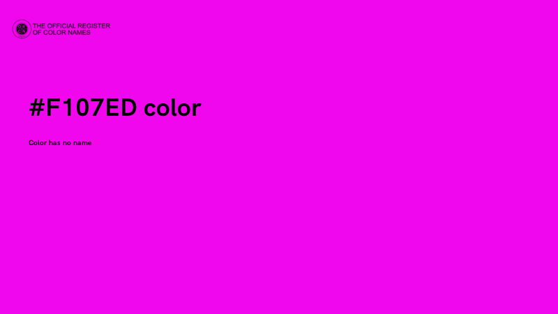 #F107ED color image
