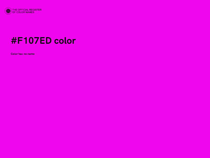 #F107ED color image