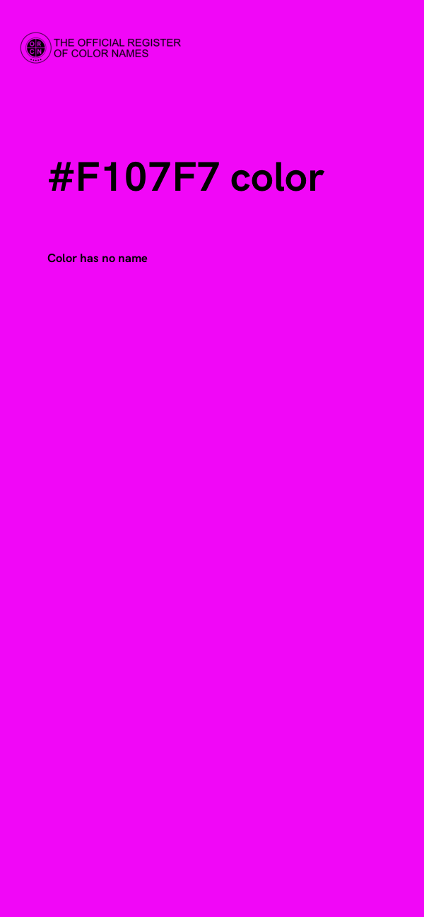#F107F7 color image