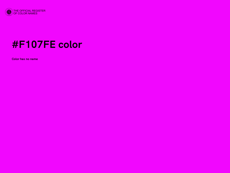 #F107FE color image
