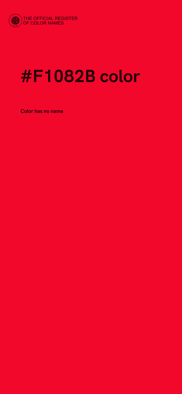 #F1082B color image