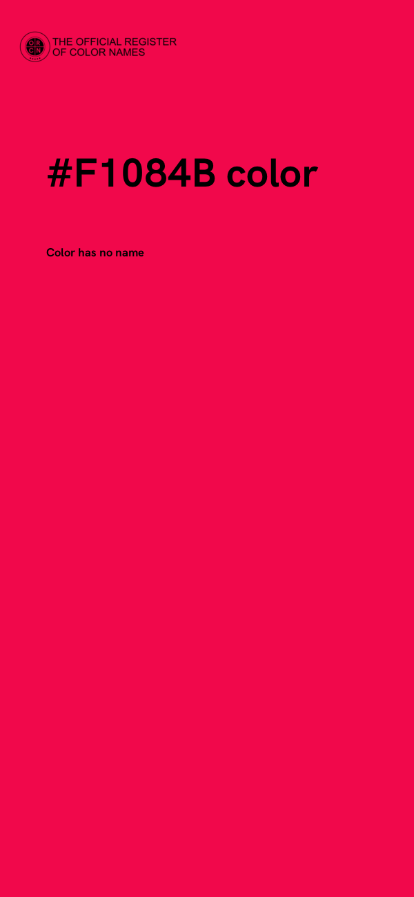 #F1084B color image