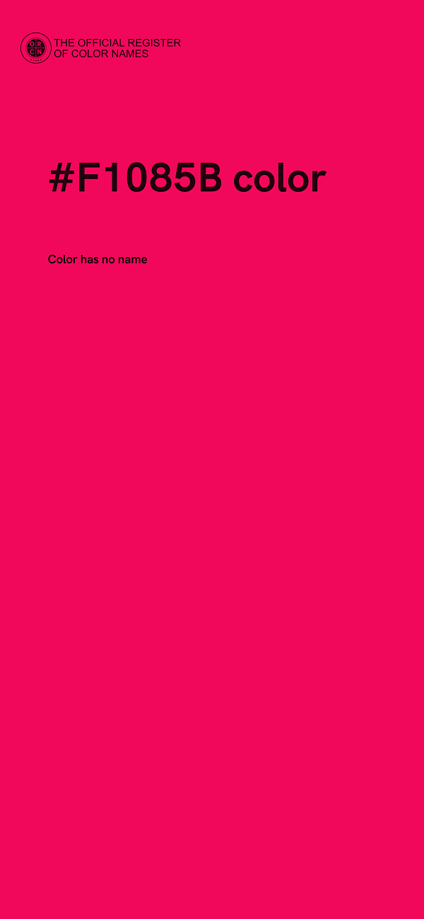 #F1085B color image