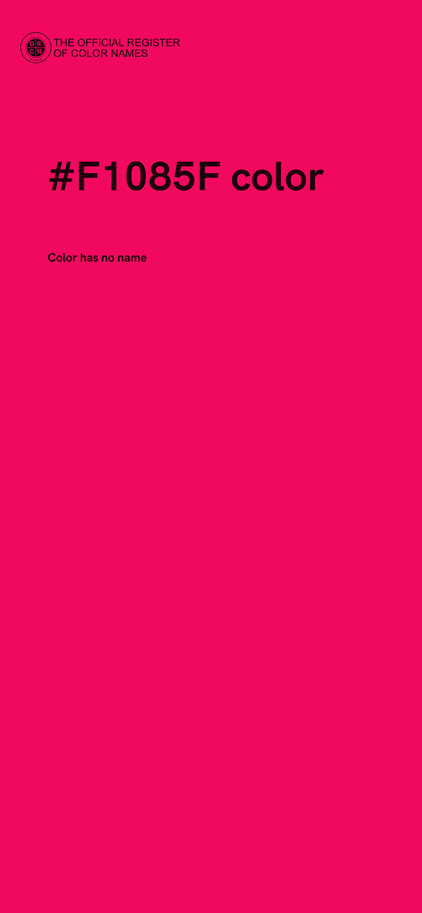 #F1085F color image