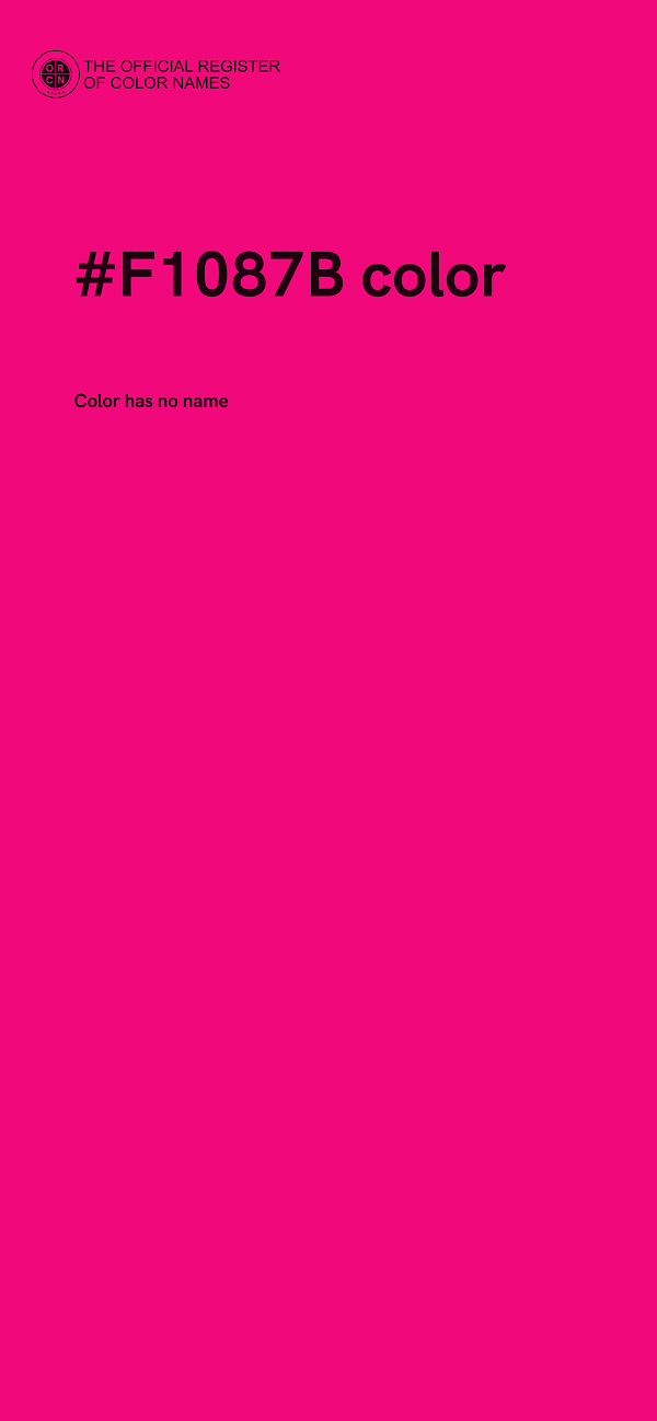 #F1087B color image