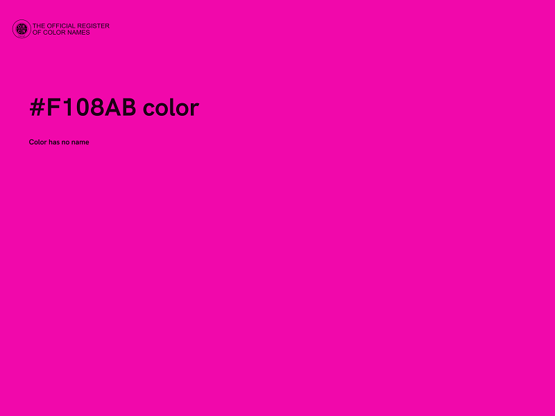 #F108AB color image