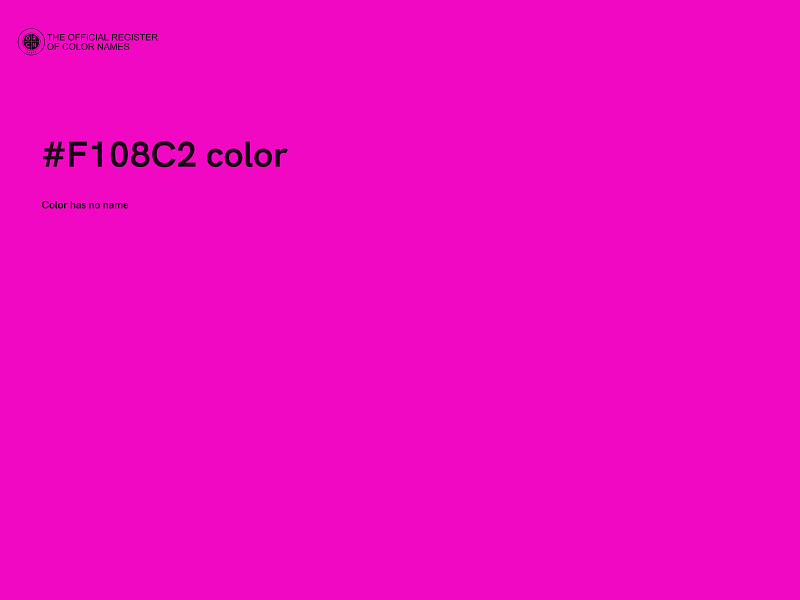 #F108C2 color image