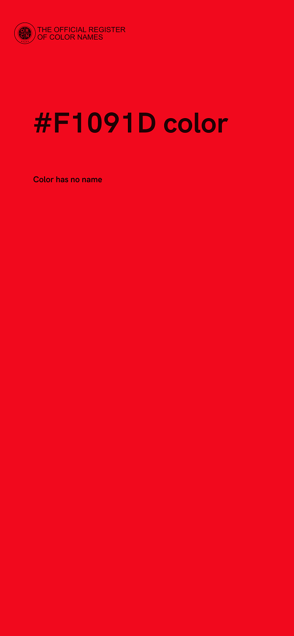 #F1091D color image