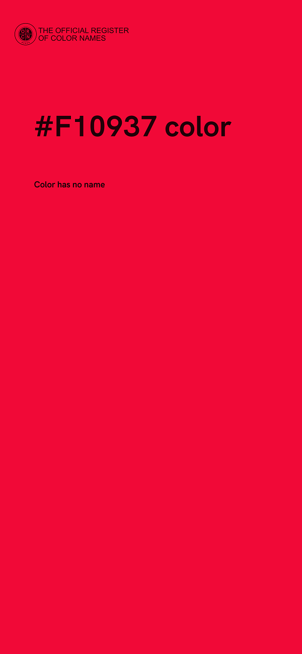 #F10937 color image