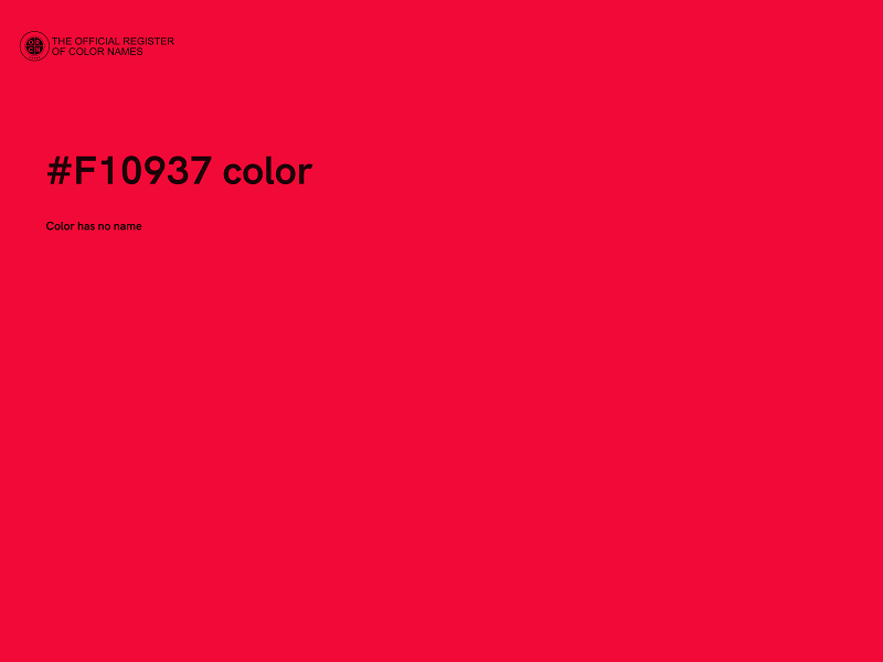 #F10937 color image