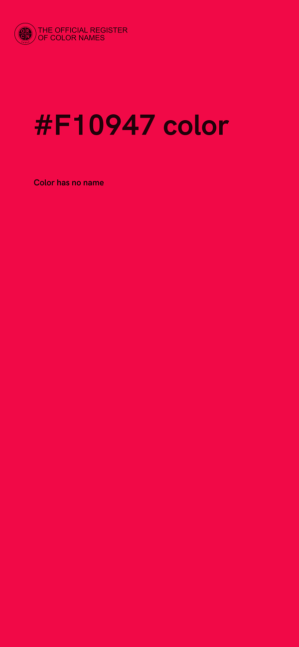 #F10947 color image