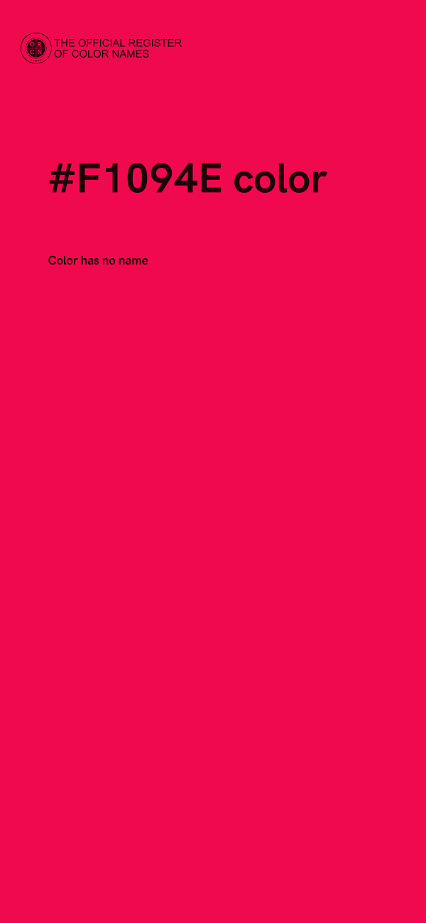#F1094E color image