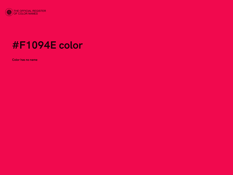 #F1094E color image