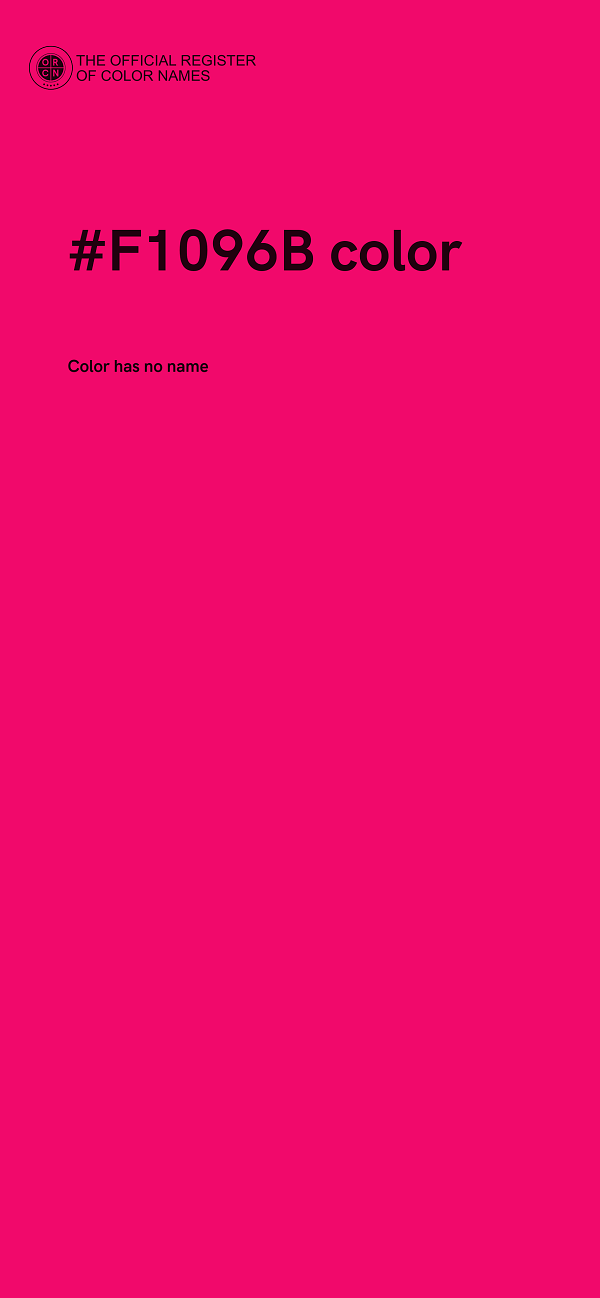 #F1096B color image