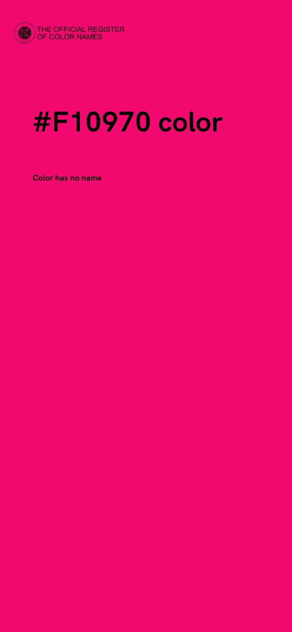 #F10970 color image