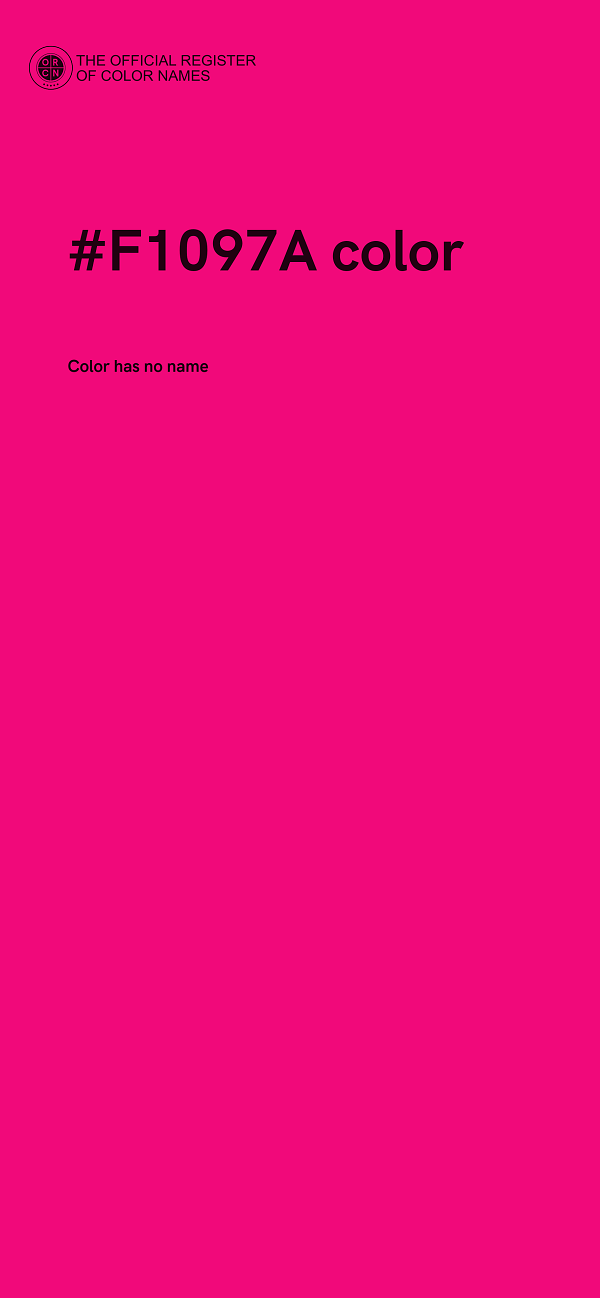 #F1097A color image