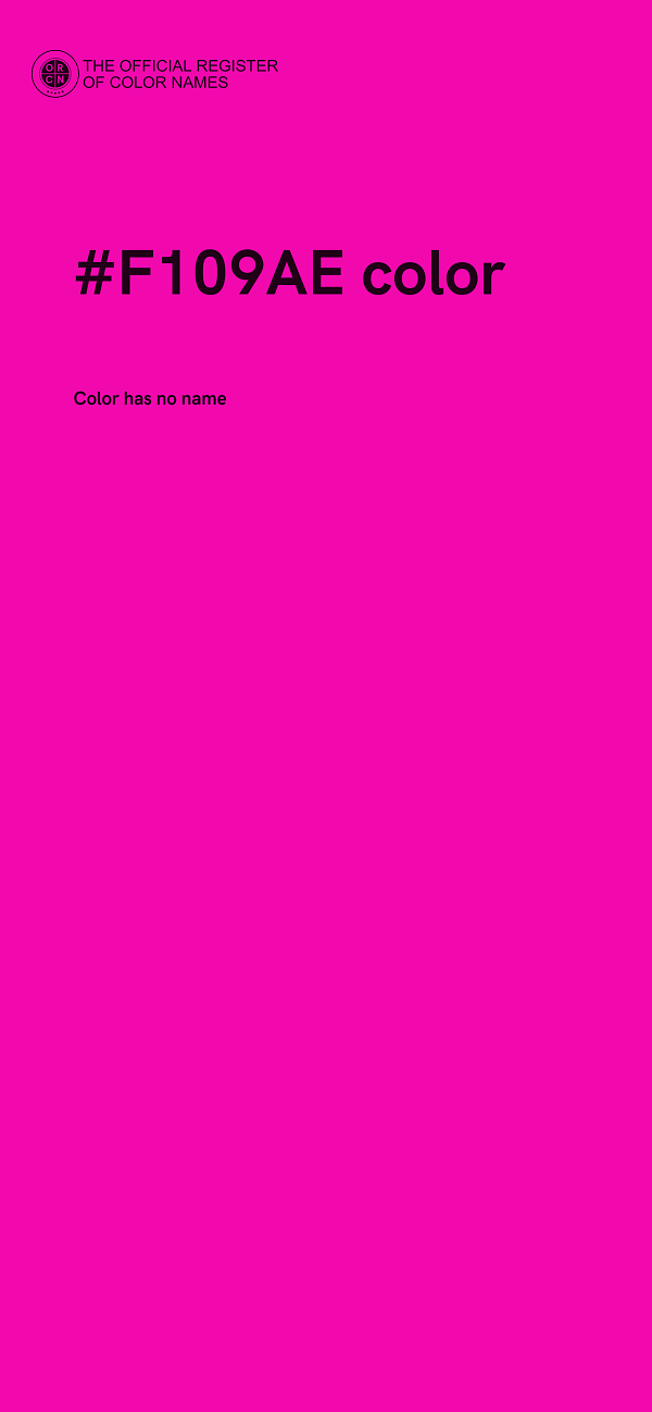 #F109AE color image