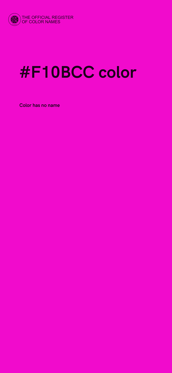 #F10BCC color image