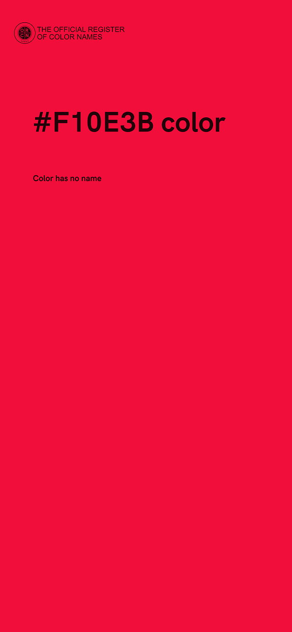 #F10E3B color image