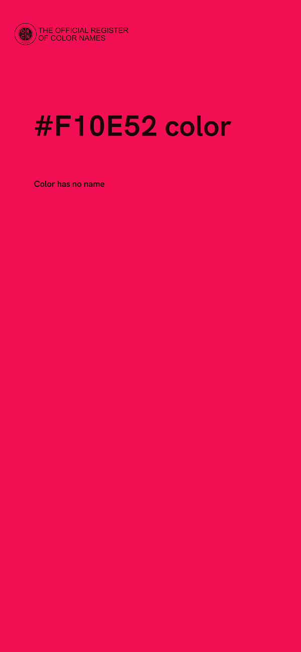 #F10E52 color image