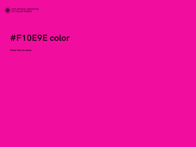 #F10E9E color image