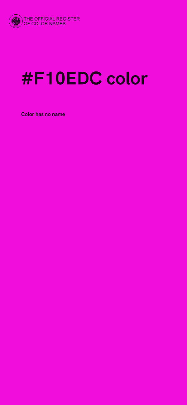 #F10EDC color image
