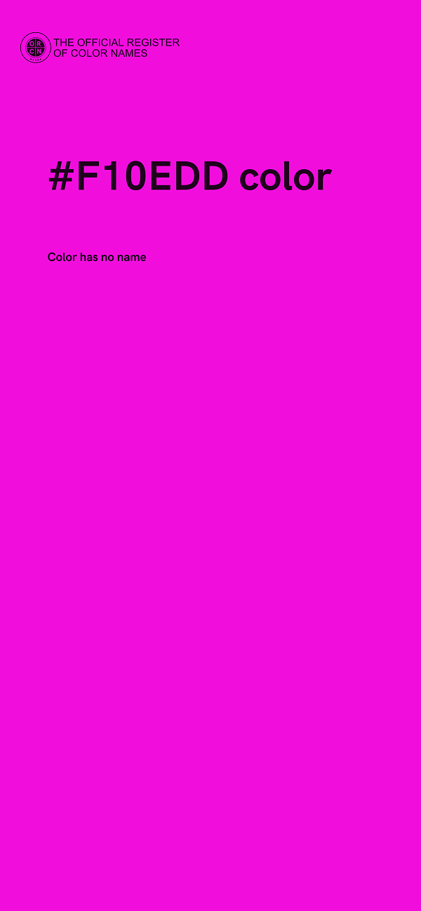 #F10EDD color image
