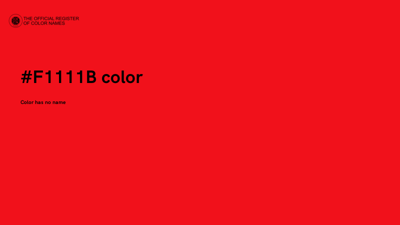 #F1111B color image
