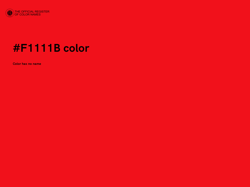 #F1111B color image