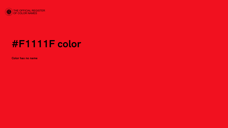 #F1111F color image