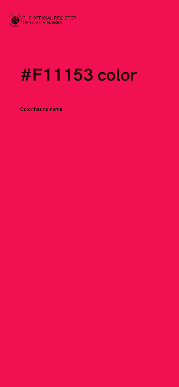 #F11153 color image
