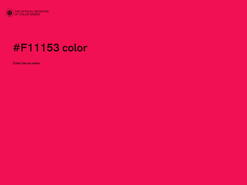 #F11153 color image