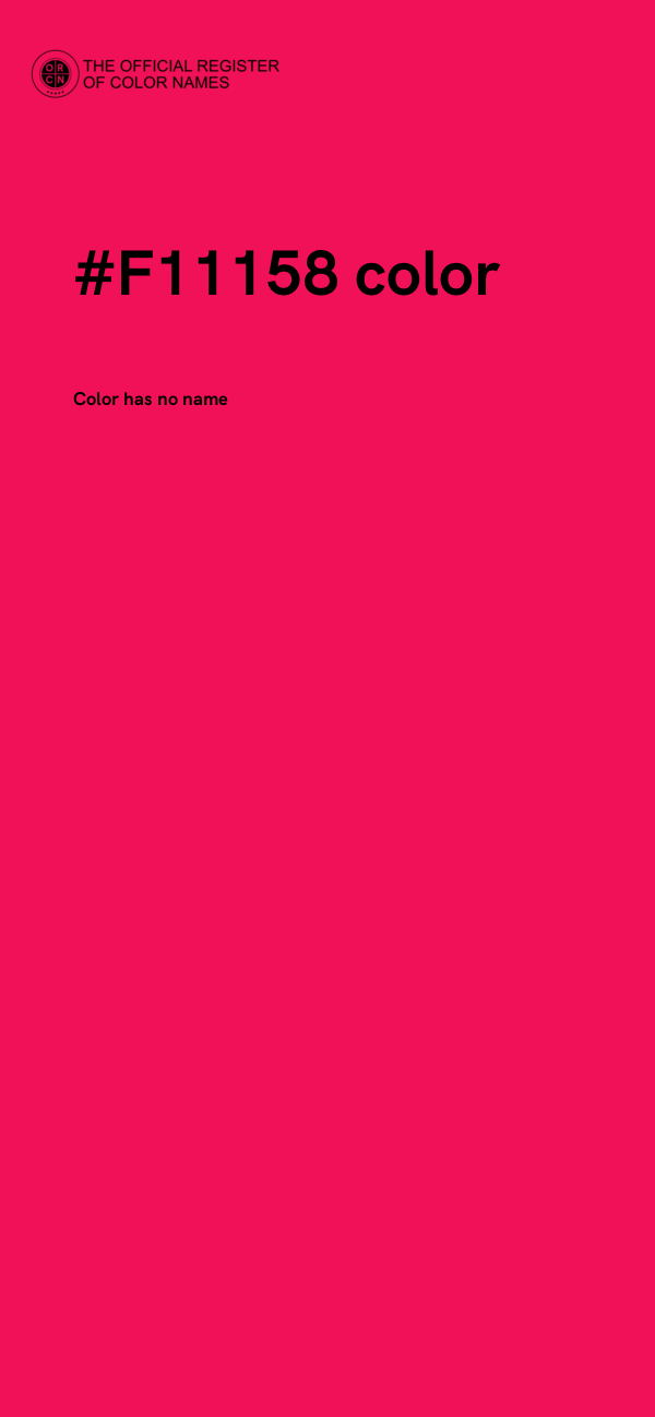 #F11158 color image
