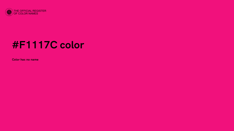 #F1117C color image