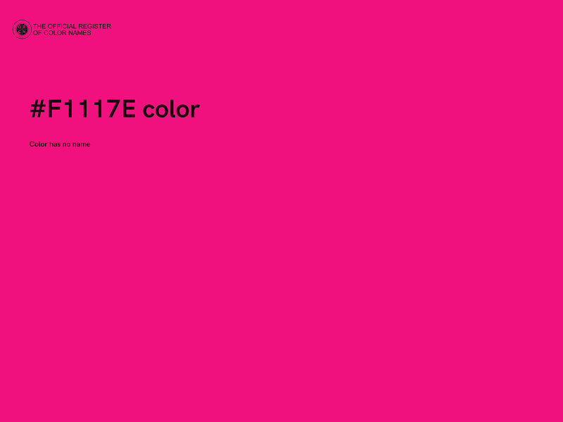 #F1117E color image