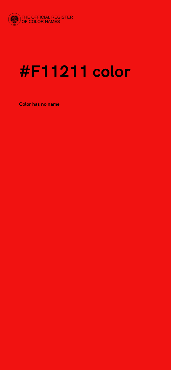#F11211 color image
