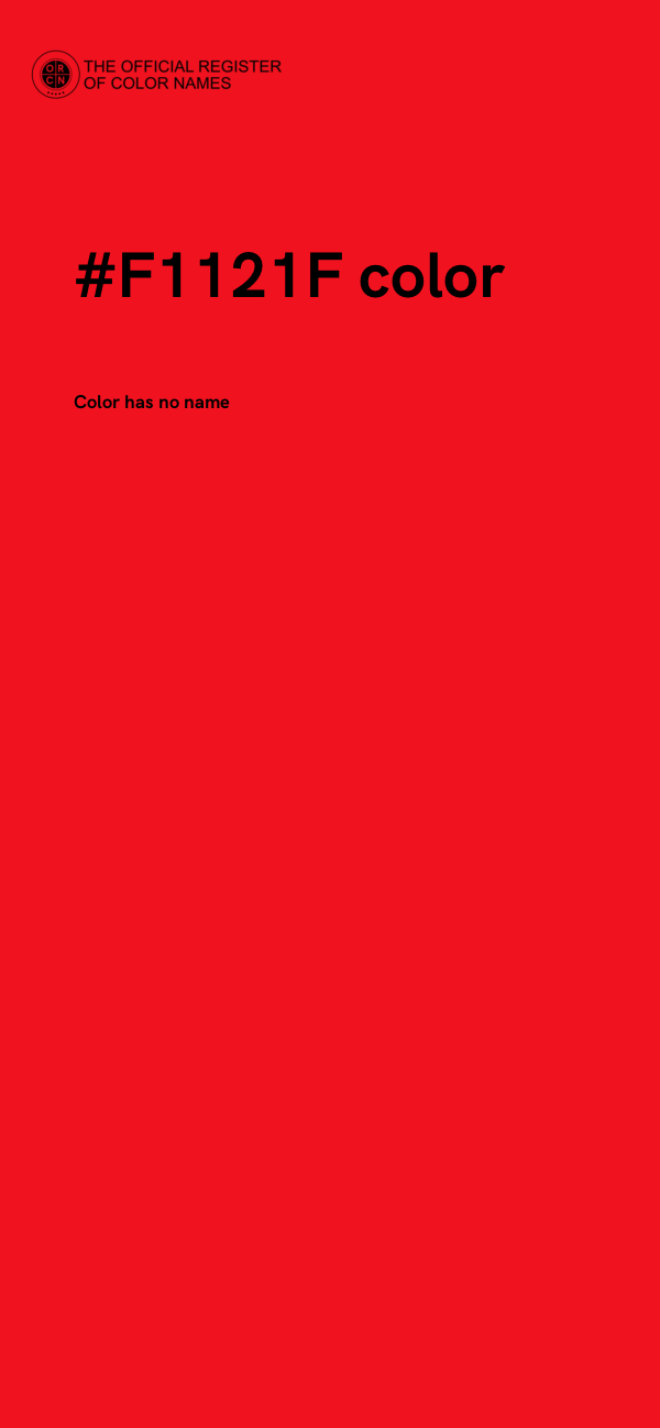 #F1121F color image