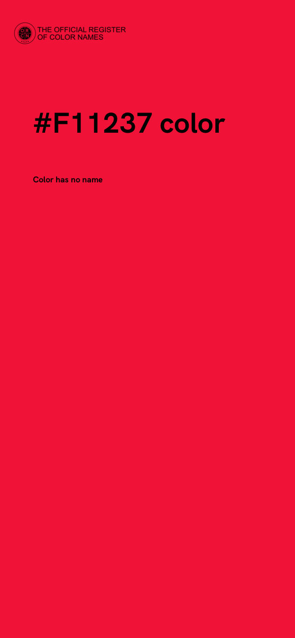 #F11237 color image