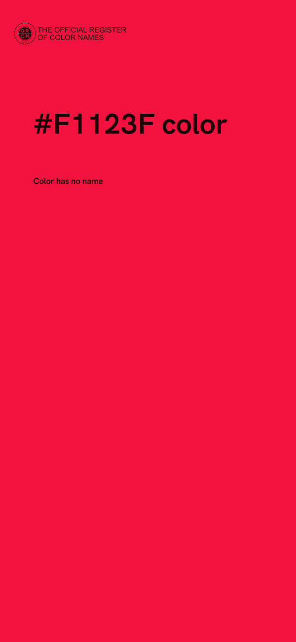 #F1123F color image